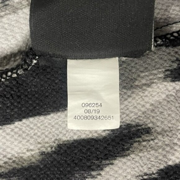 Rock & Republic Edgy Rocker Zipper Tunic Shirt M Black White Abstract Print High - Picture 10 of 13